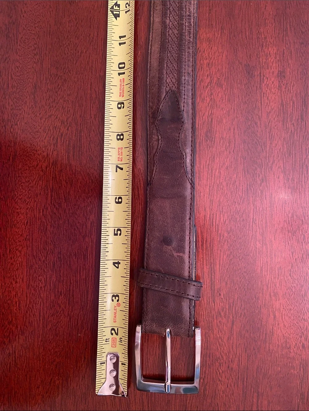 JRC & Sons Handmade Genuine Goat Leather Belt Size 44